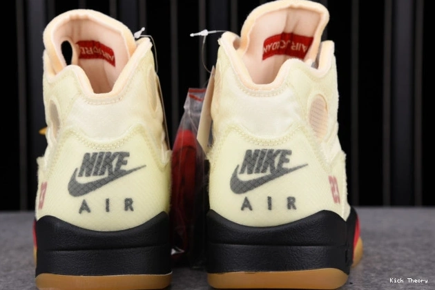 Kick Theory Jordan Sail OFF-WHITE 5 Retro DH8565-100 0713
